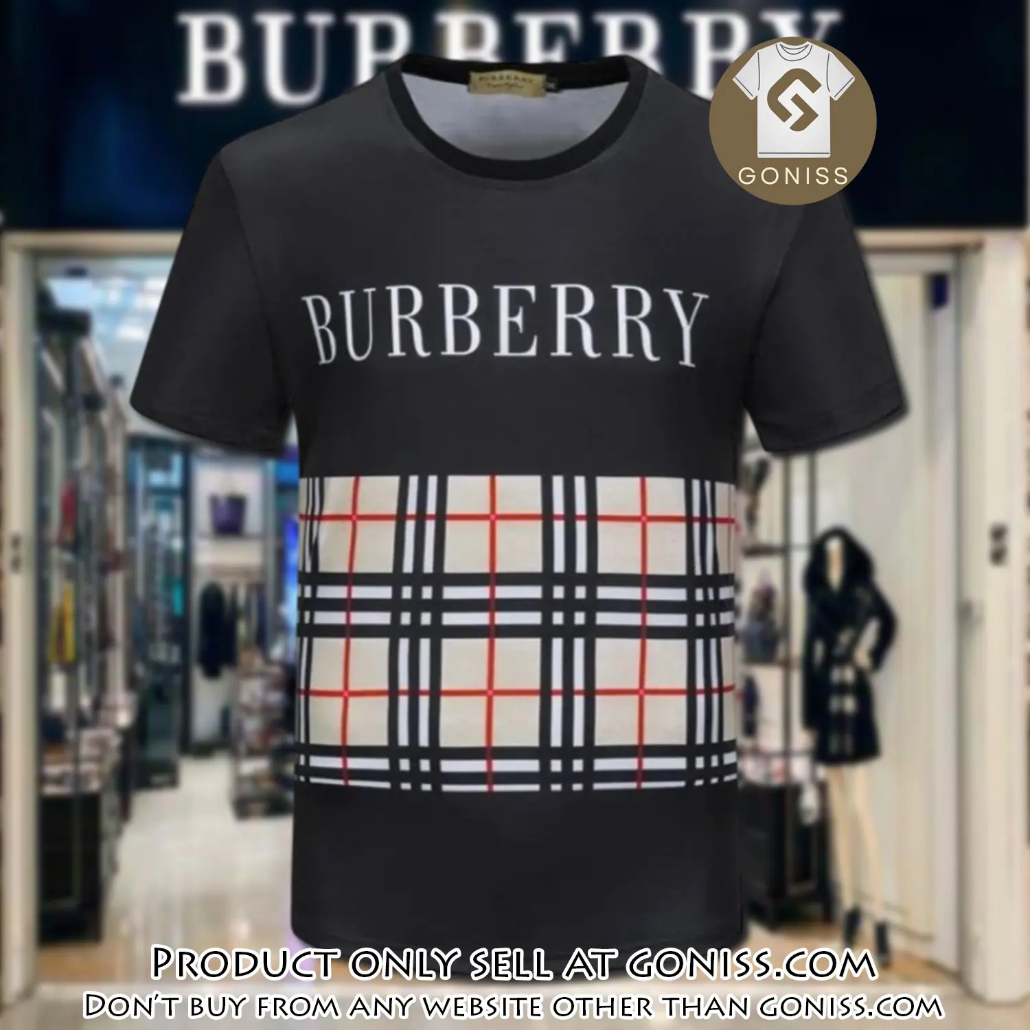Burberry logo black luxury brand unisex tshirt outfit for men women gn0415264